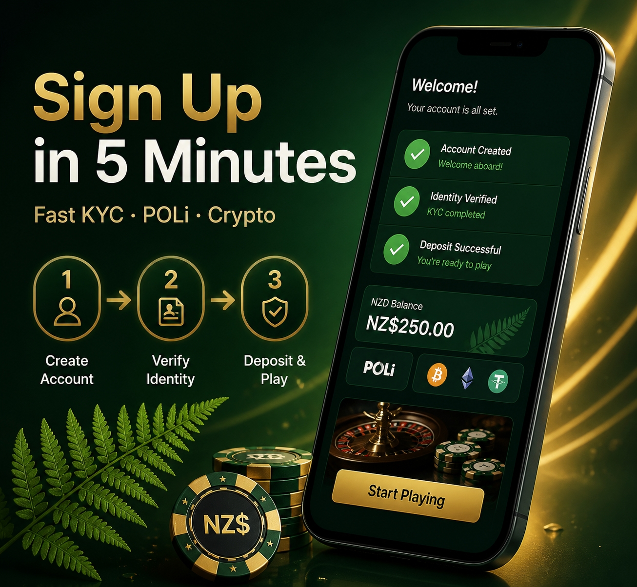 How to sign up at an NZ online casino in under 5 minutes